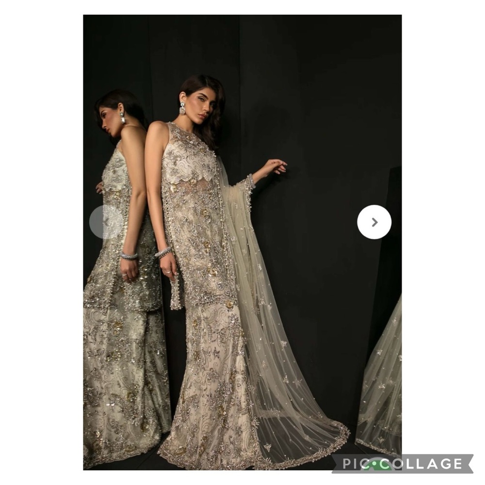 Pakistani designer Ayesha Shoaib Malik formal shirt dupatta trouser